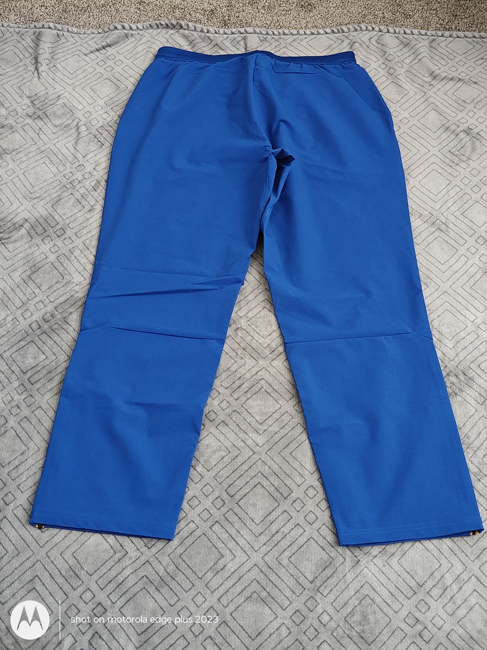 Adidas Men's Squad Woven Pant Royal Blue Joggers with Yellow Trim Size Large - Picture 3 of 3
